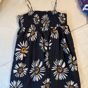 Floral Dress in Black and White